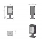 Ecosy+ Hampton Vista 500 "Pedestal" Pure Bio Stove 